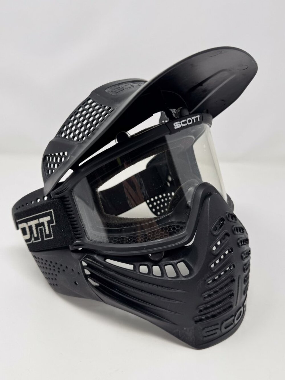 Scott Paintball Airsoft Goggle Mask With Visor Black Tactical Protective Gear